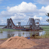 River mining machinery
