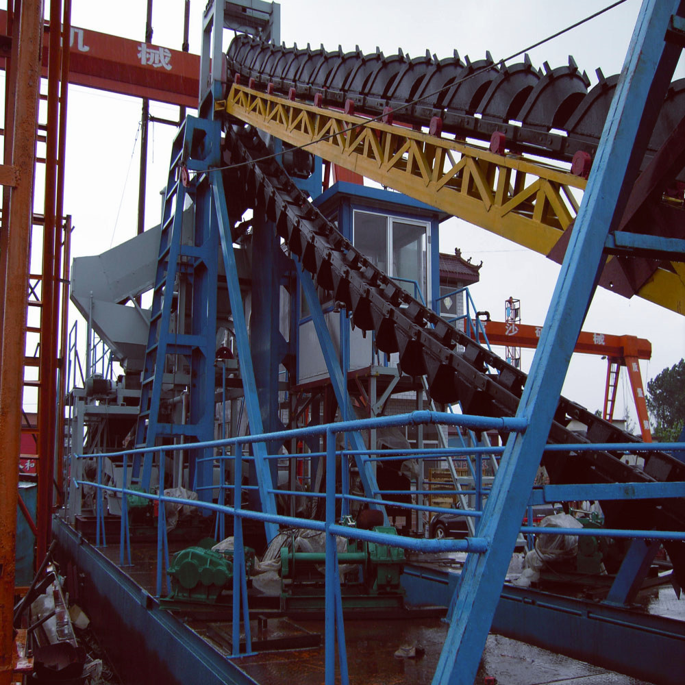 River mining machinery